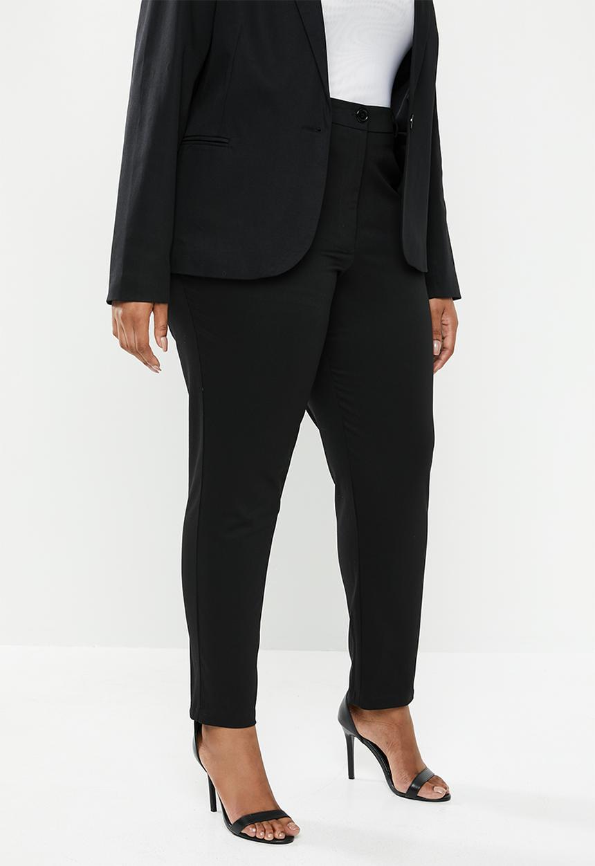 edit Plus - Tapered pant trousers (plus) - black