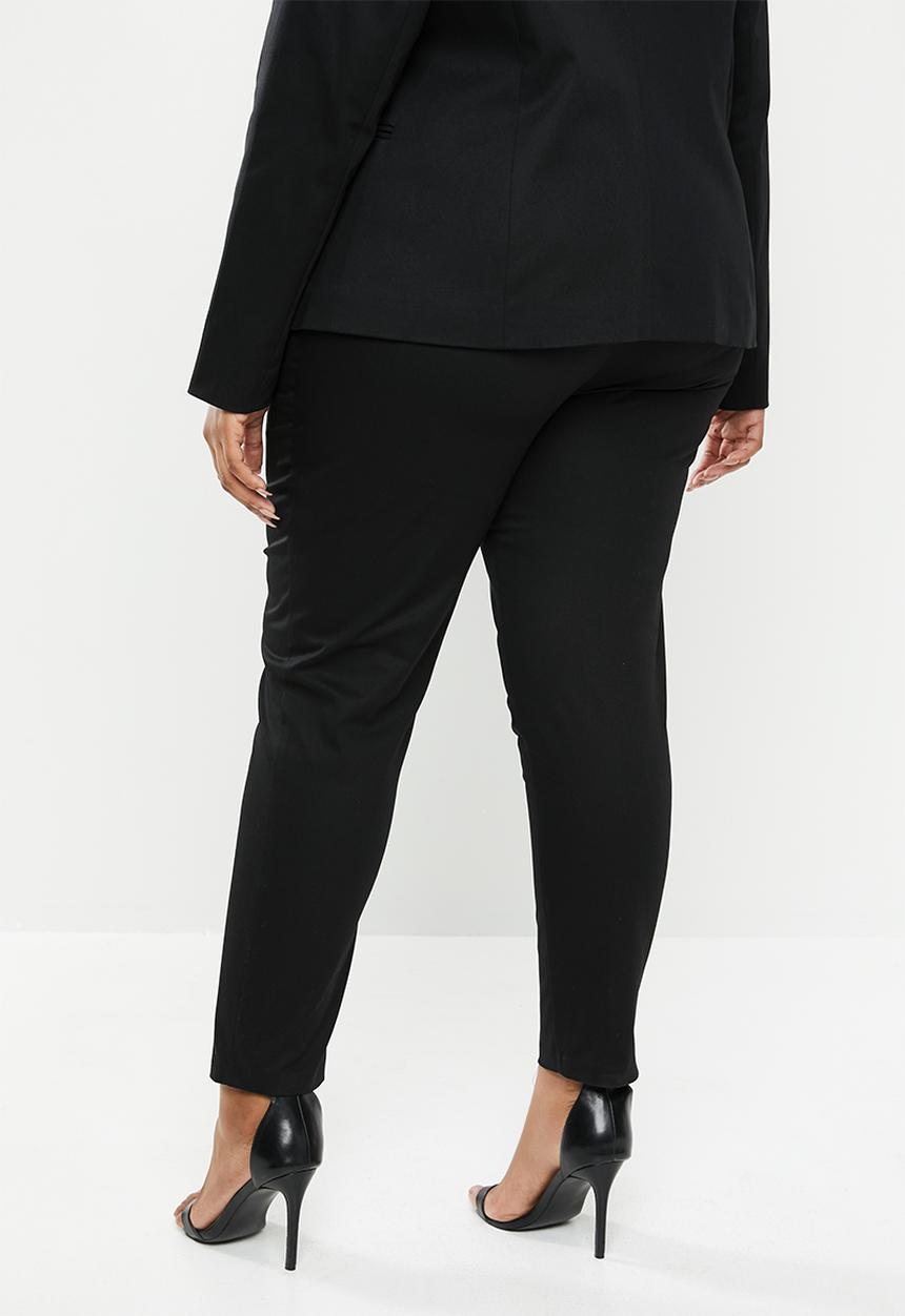 edit Plus - Tapered pant trousers (plus) - black