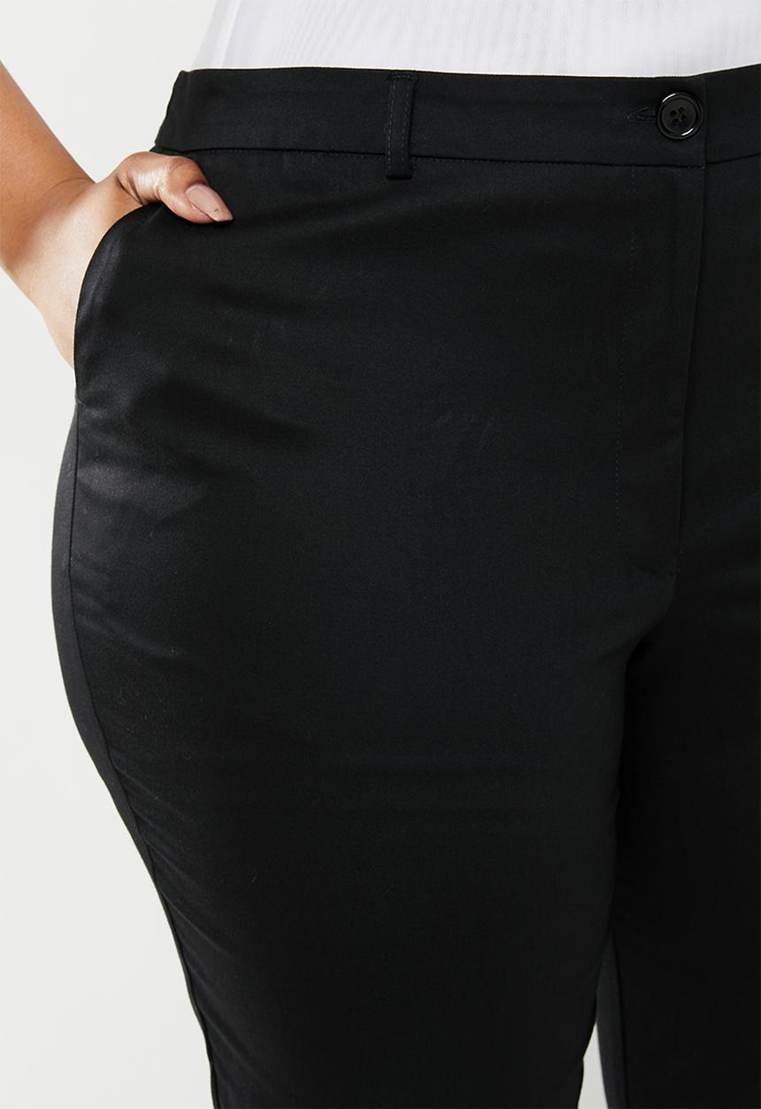 edit Plus - Tapered pant trousers (plus) - black