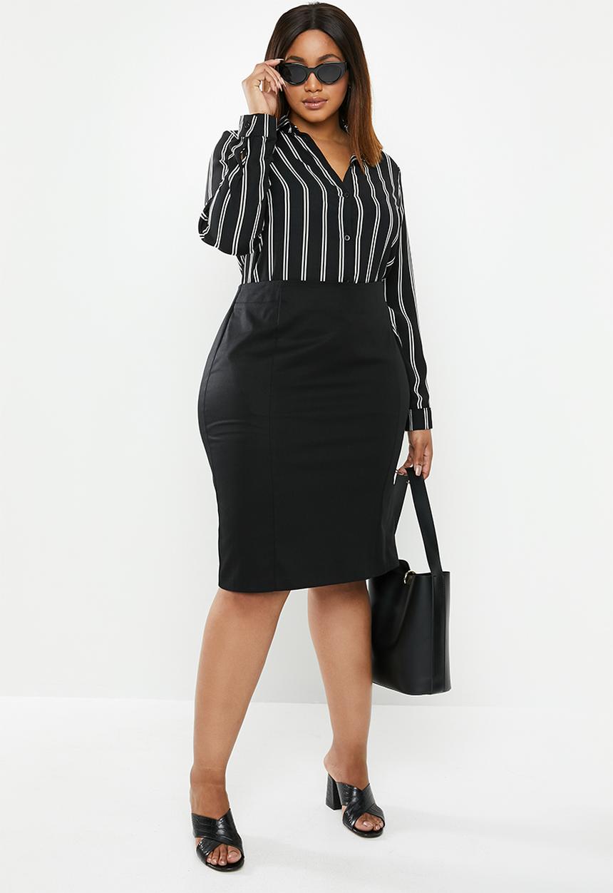edit Plus - Pencil skirt (plus) - black