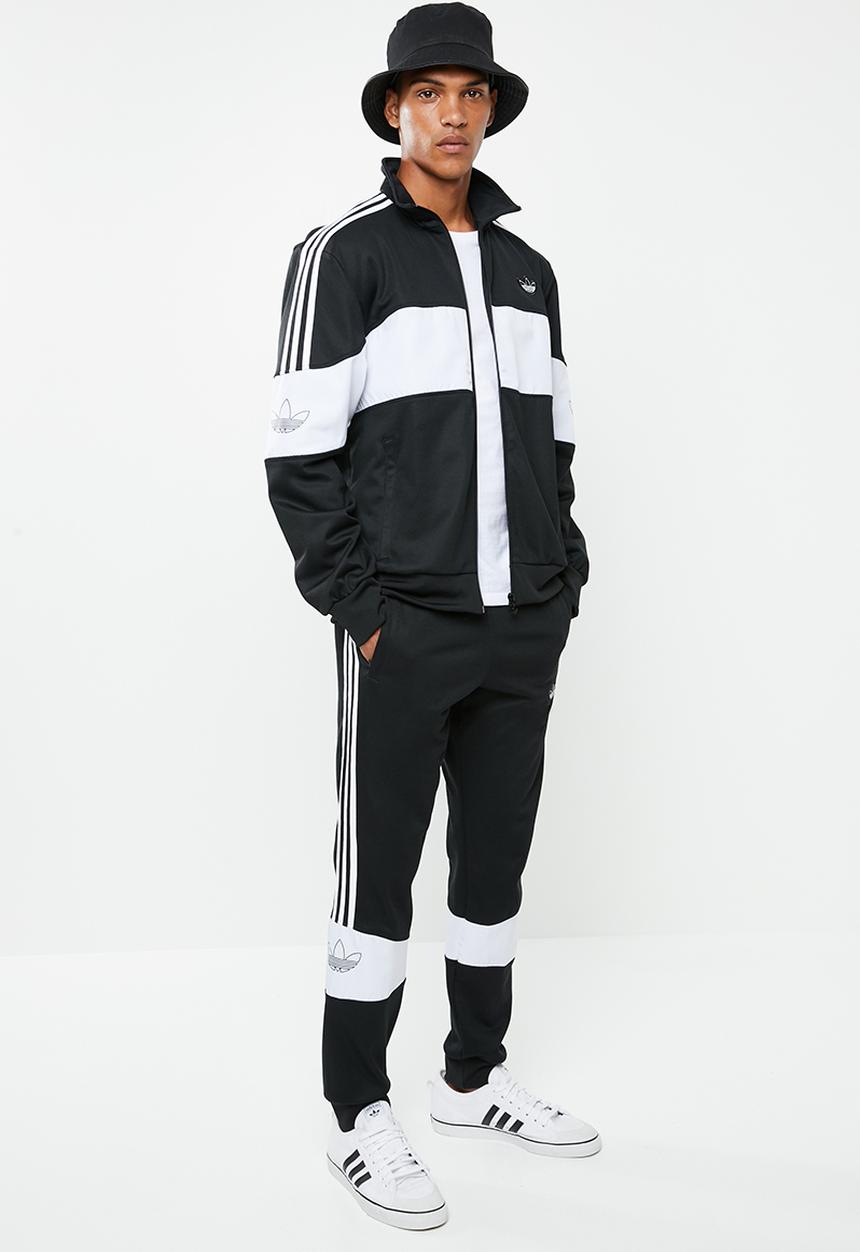 adidas Originals - Bandrix tracksuit pants - black & white