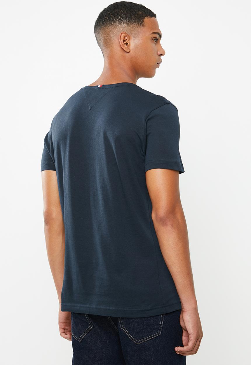 Tommy Hilfiger - Embossed box tee - navy