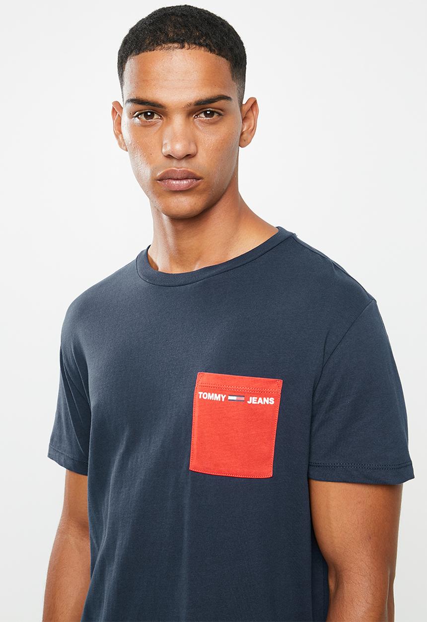 Tommy Hilfiger - Tjm contrast pocket tee - navy