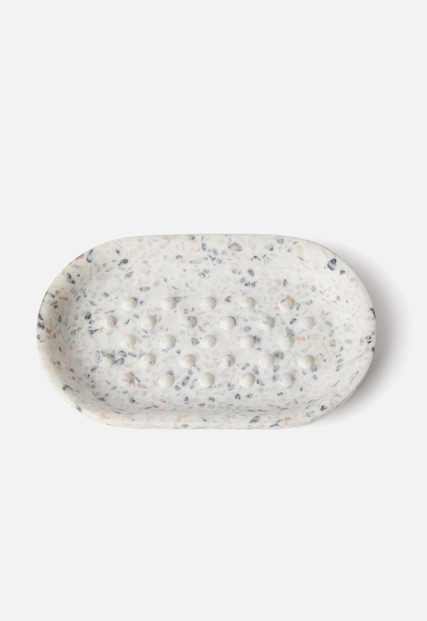 Umbra - Junip oval soap dish - terrazzo