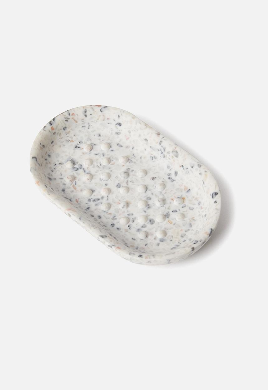 Umbra - Junip oval soap dish - terrazzo