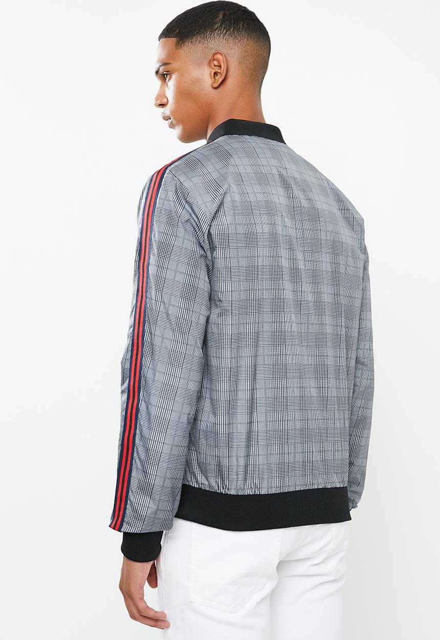 Brave Soul - Syros check bomber jacket - multi 