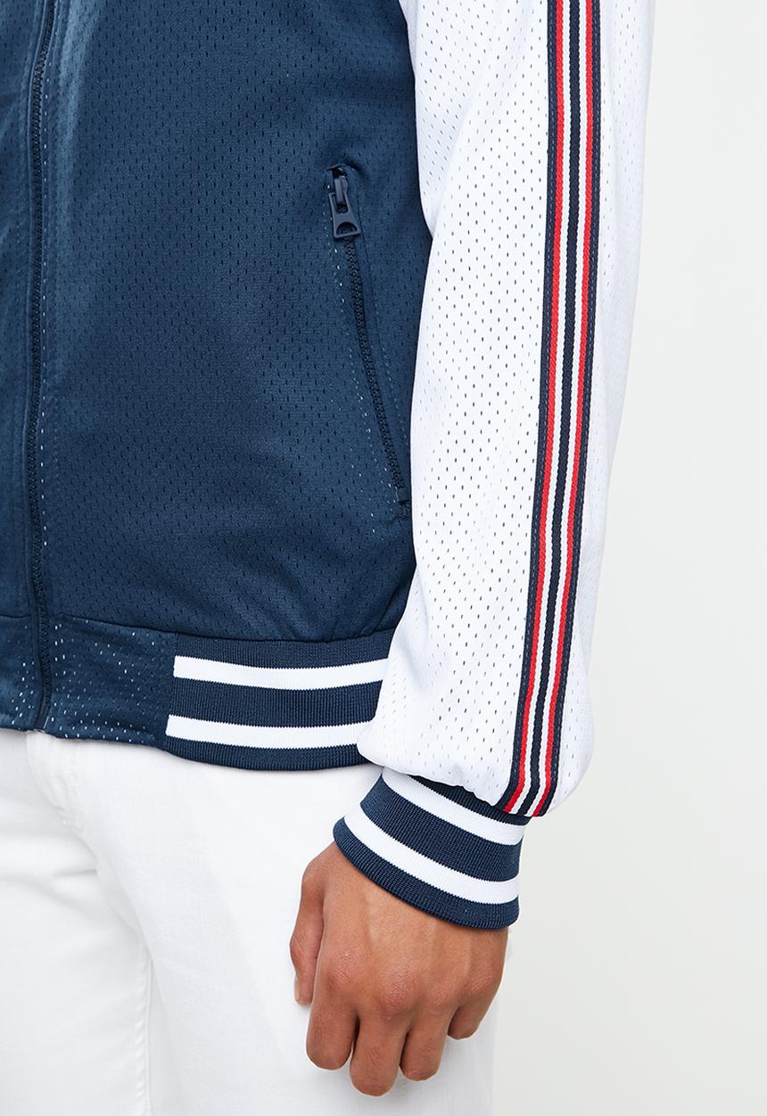 Brave Soul - Gomez bomber jacket - navy & white 