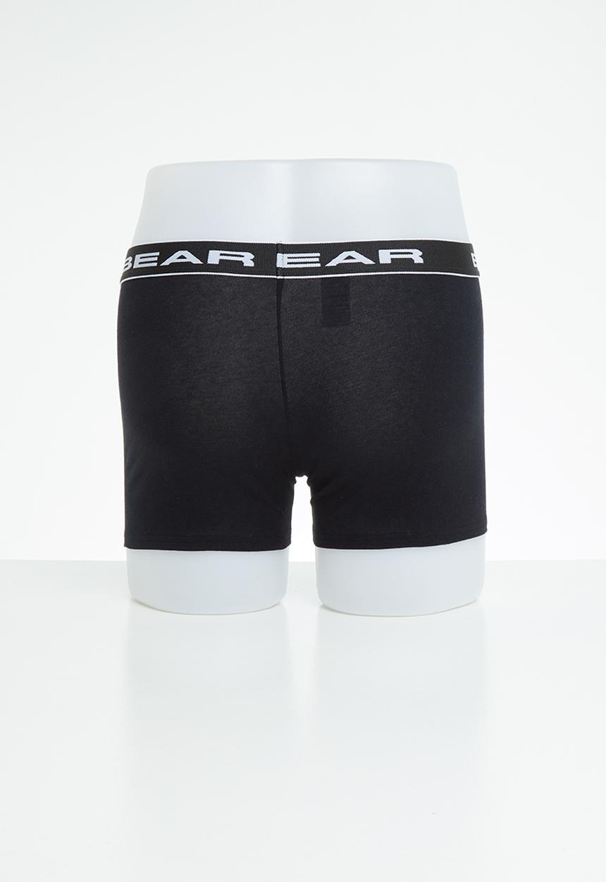 Bear - 3 Pack bodyshorts plain - black