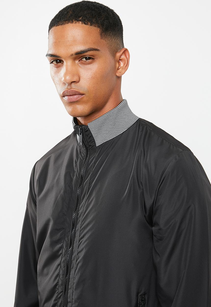 Brave Soul - Callaghan bomber jacket - black & white 
