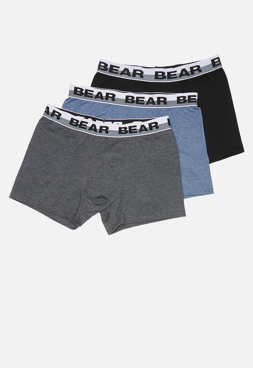 Bear - 3 Pack bodyshorts plain - multi 