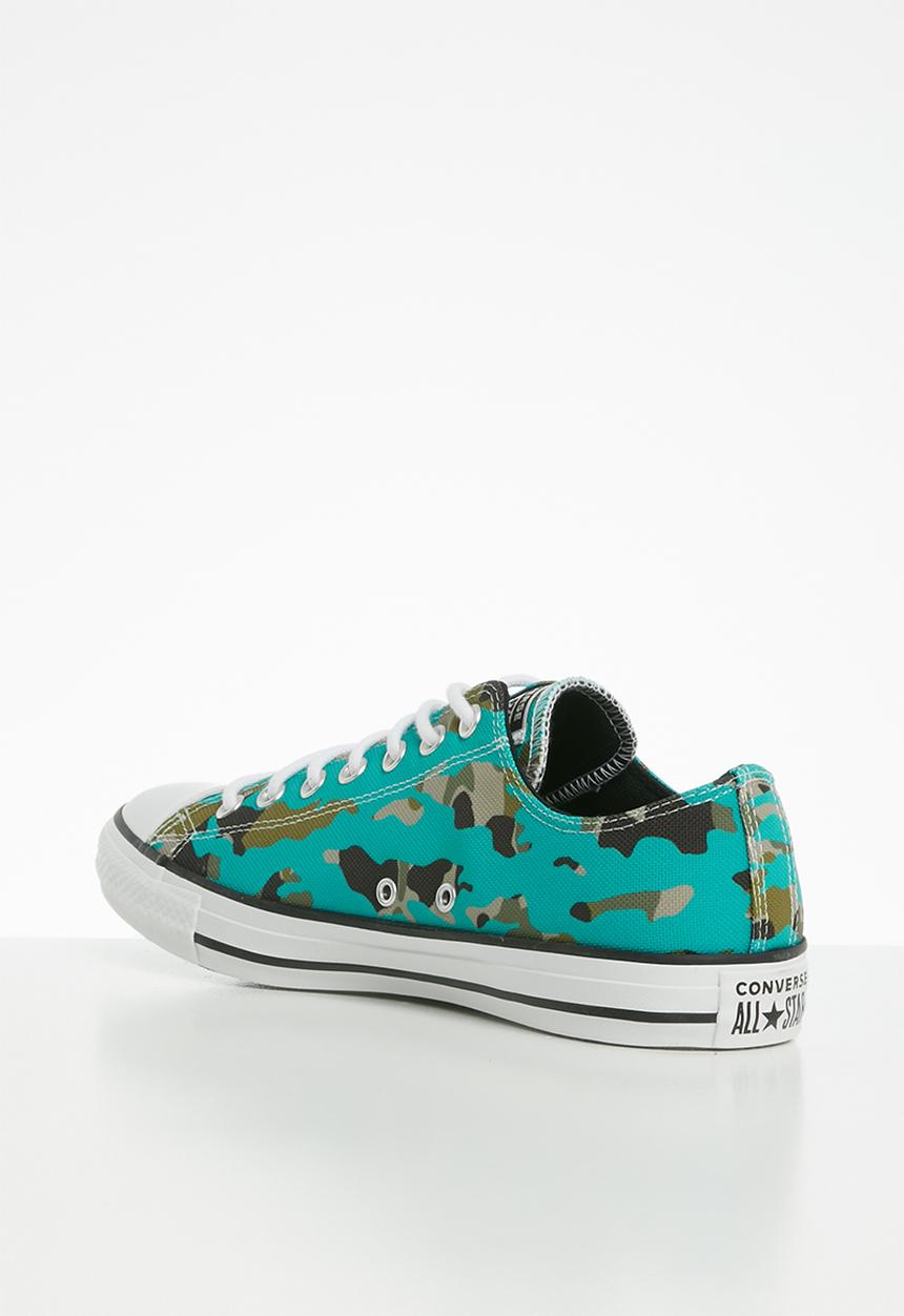 Converse - Chuck Taylor All Star allover camo ox - turbo green / black / white