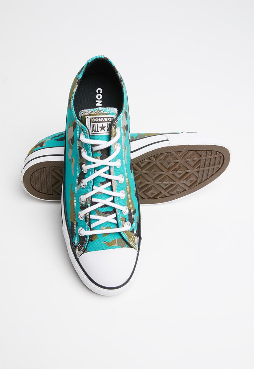 Converse - Chuck Taylor All Star allover camo ox - turbo green / black / white