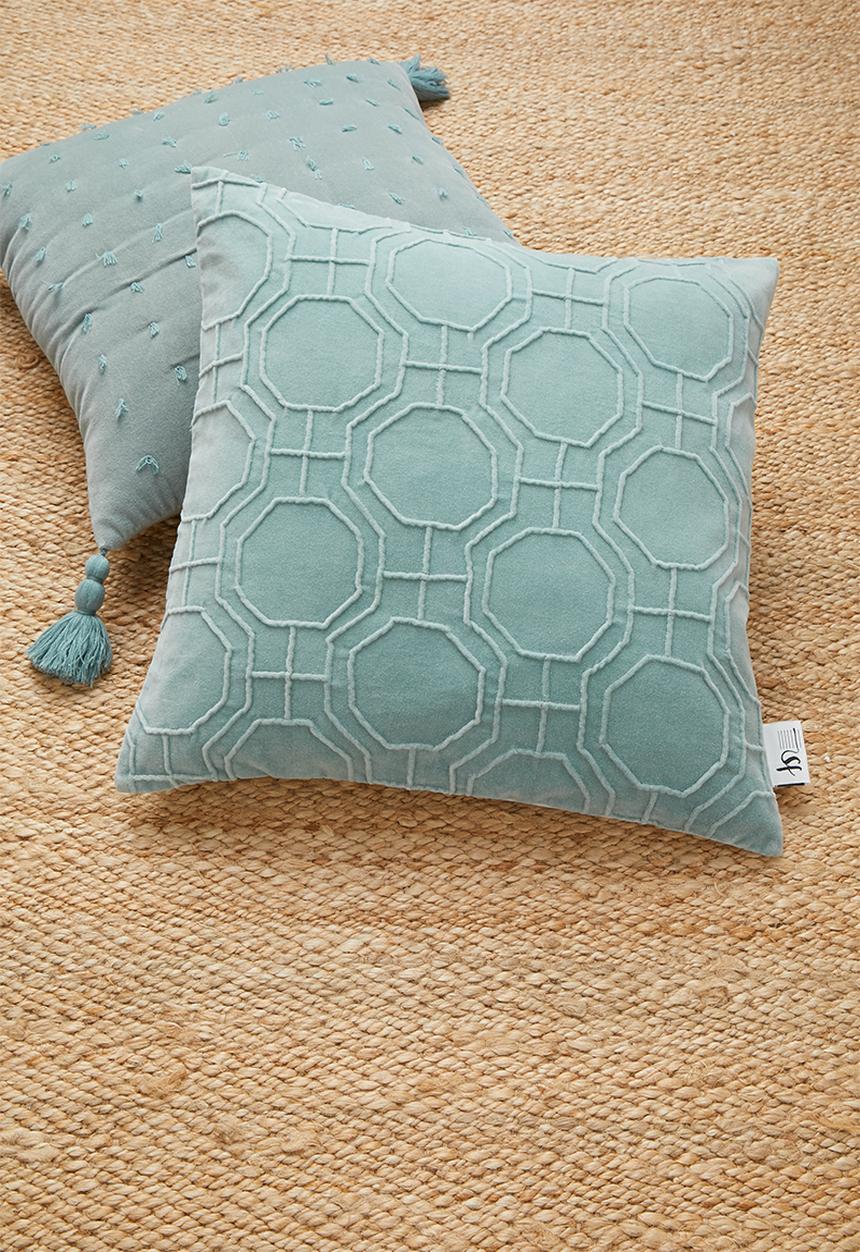 Sixth Floor - Pepper cushion cover - blue