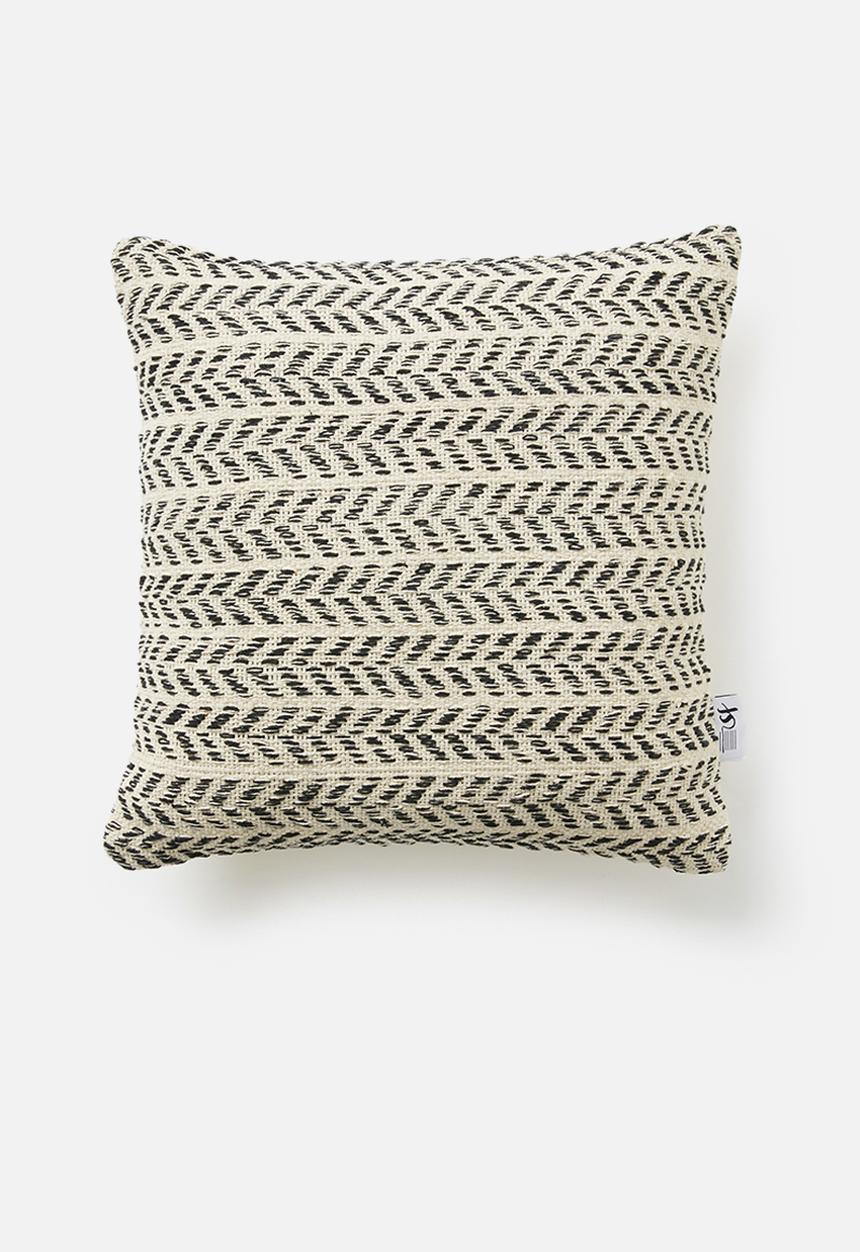 Sixth Floor - Mura cushion cover - black & cream