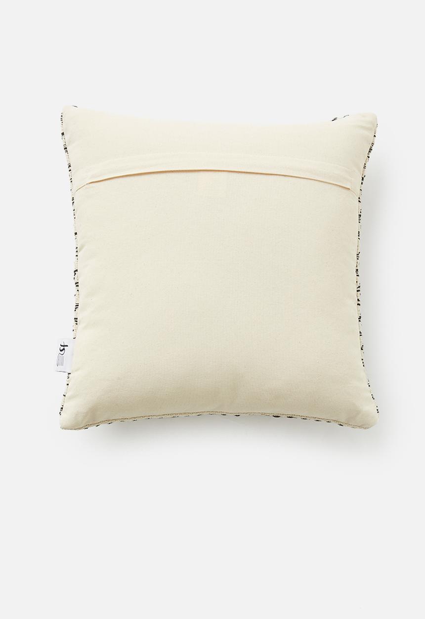 Sixth Floor - Mura cushion cover - black & cream