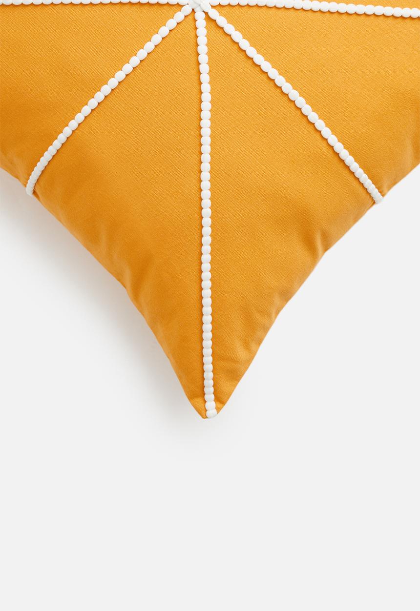 Sixth Floor - Fracture cushion cover - mustard