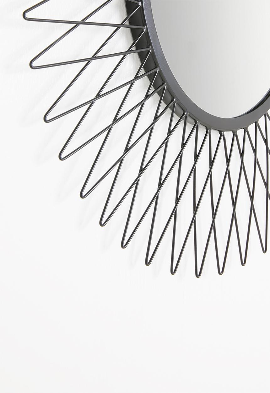Sixth Floor - Wire mirror - black