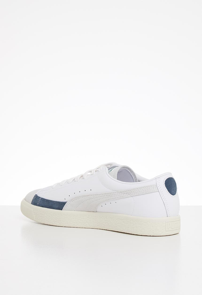 PUMA - Basket - puma white-whisper white-dark denim
