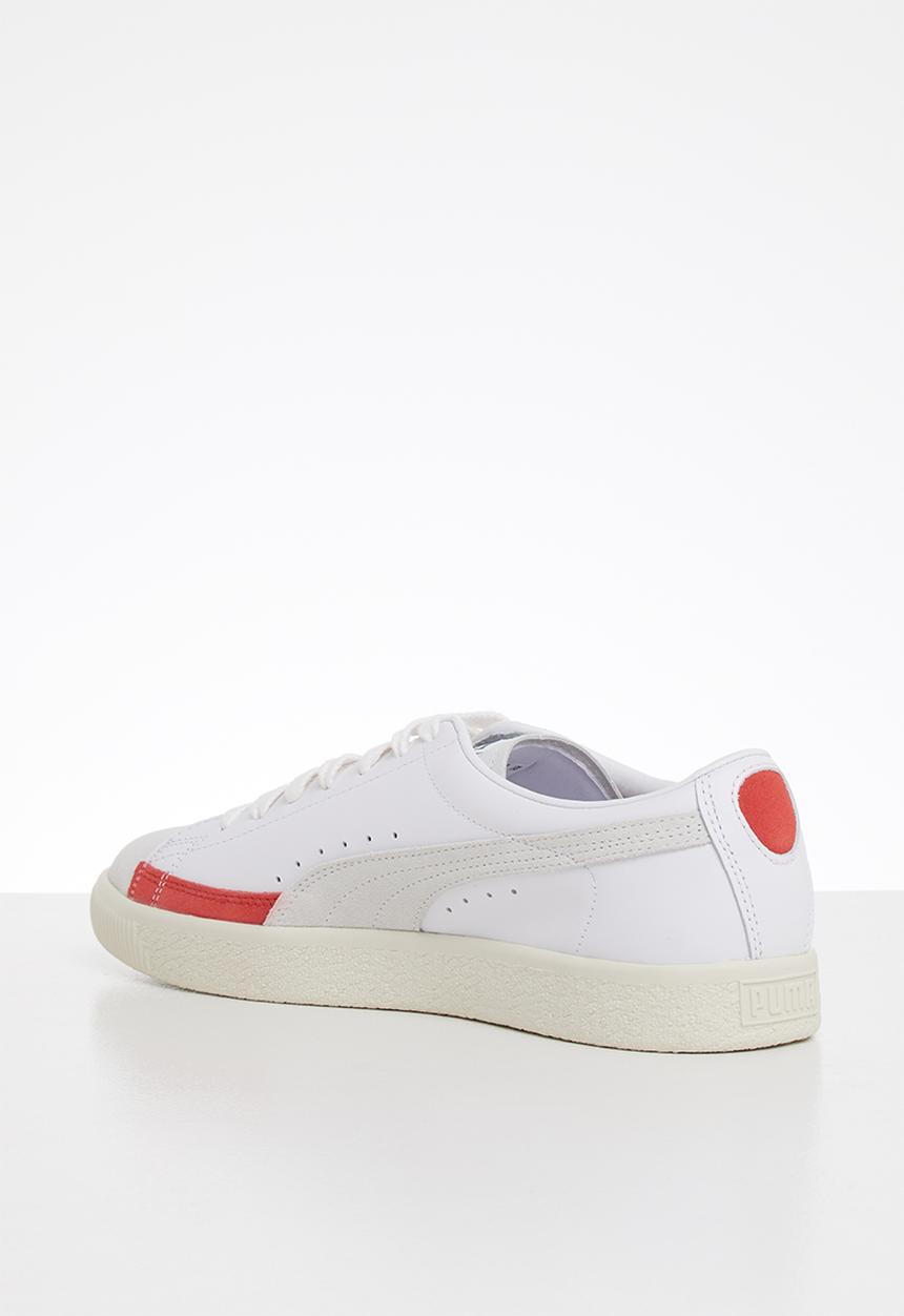 PUMA - Basket - puma white-whisper white-high risk red
