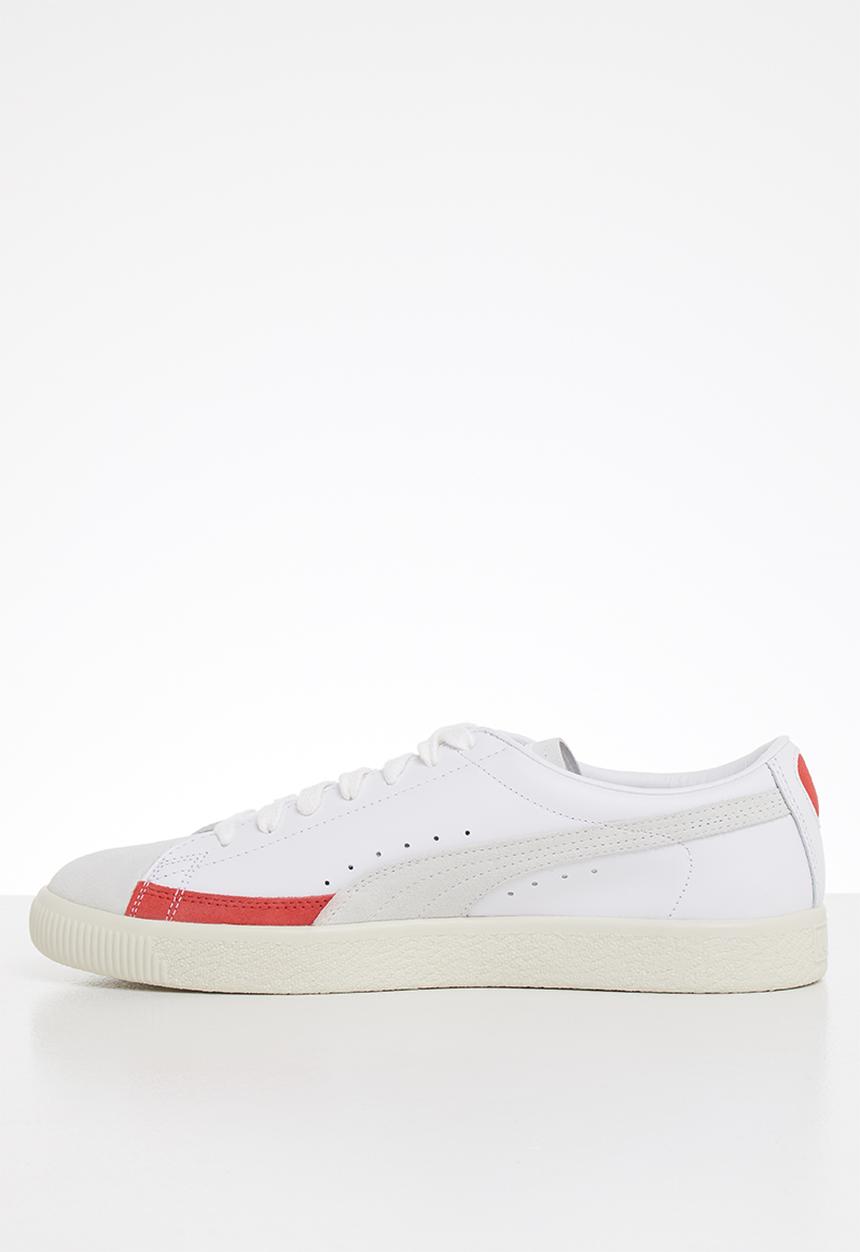 PUMA - Basket - puma white-whisper white-high risk red