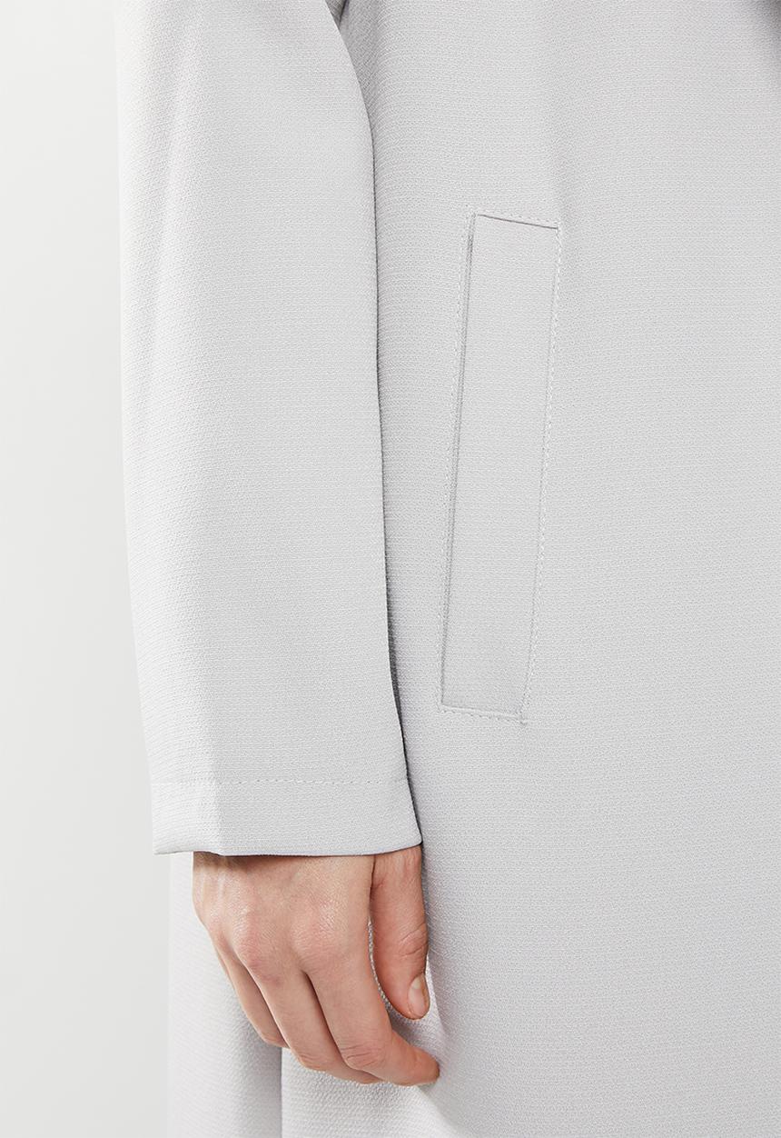 Missguided - Long sleeve maxi duster coat - grey