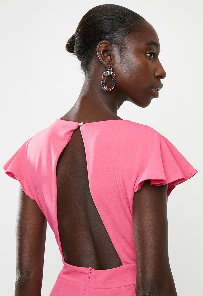 dailyfriday - Open back dress - pink