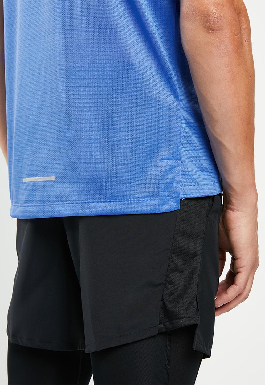 Nike - Nike dry miler short sleeve gx pullover - blue