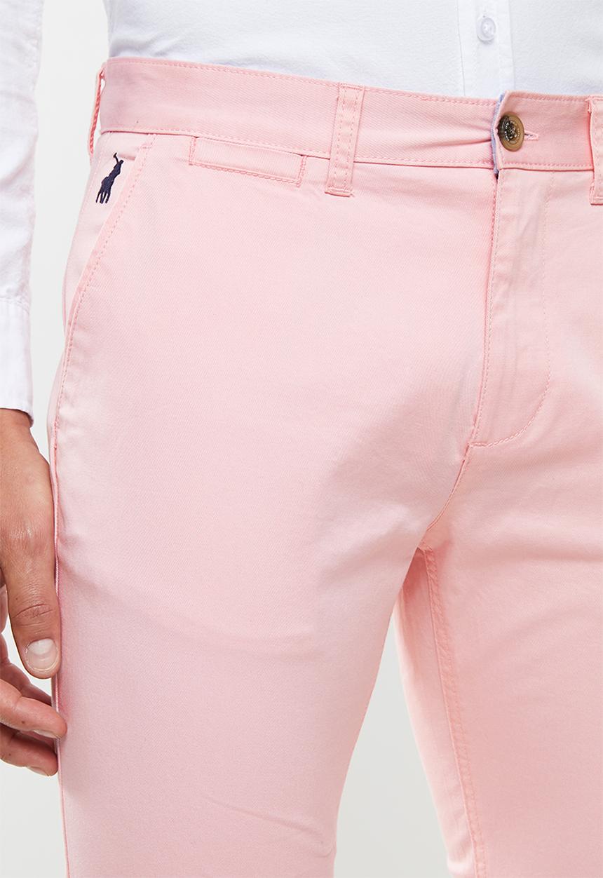 POLO - Milano stretch chino straight leg - pink