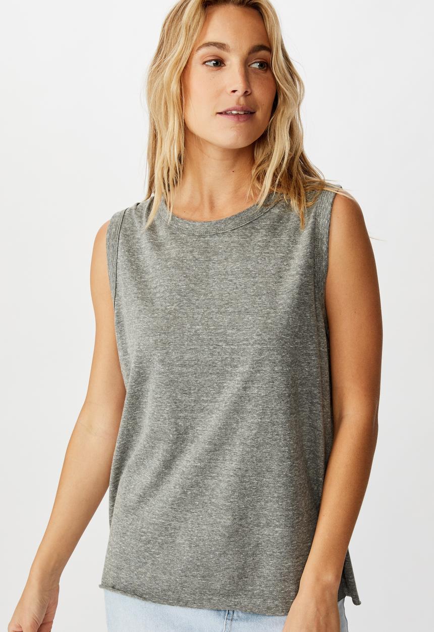 Cotton On - The heritage muscle tank top - grey