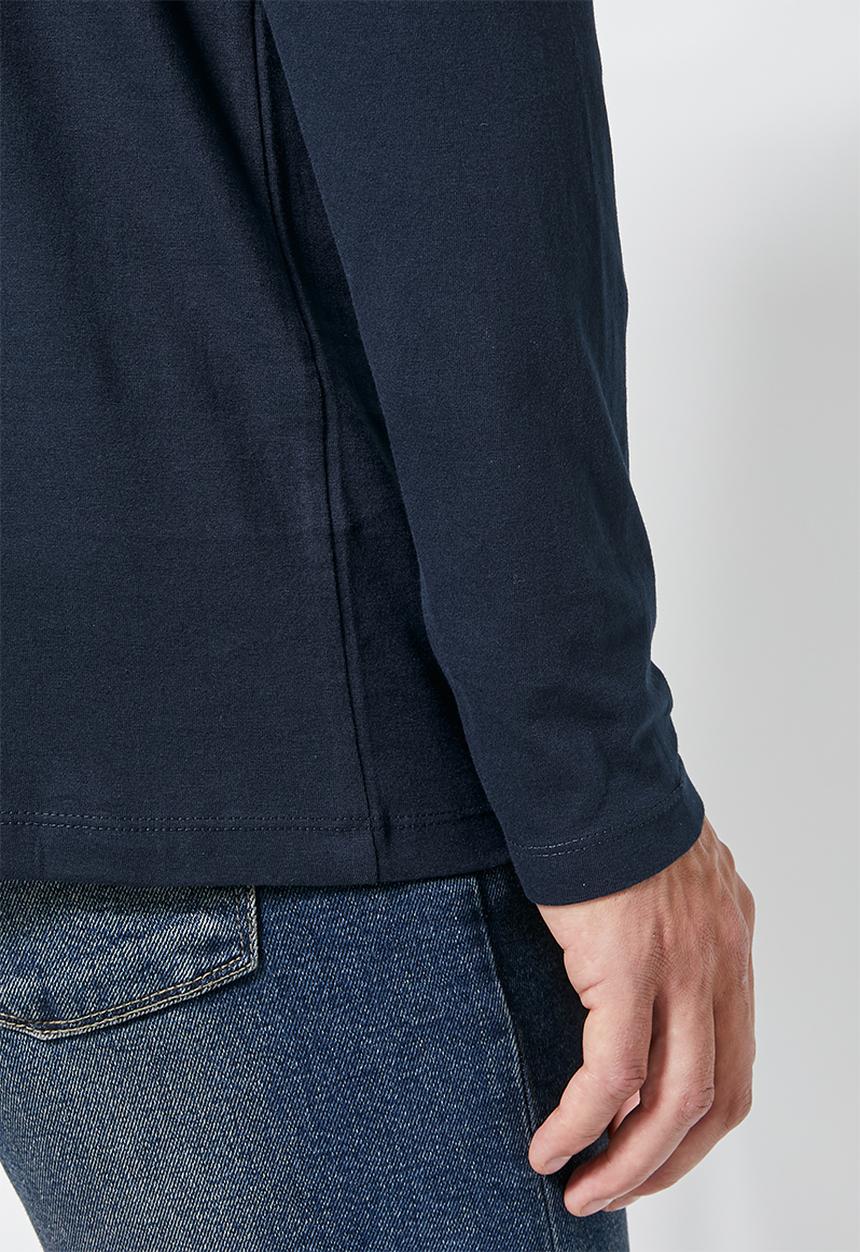 Superbalist - Plain long sleeve crew neck tee - navy 