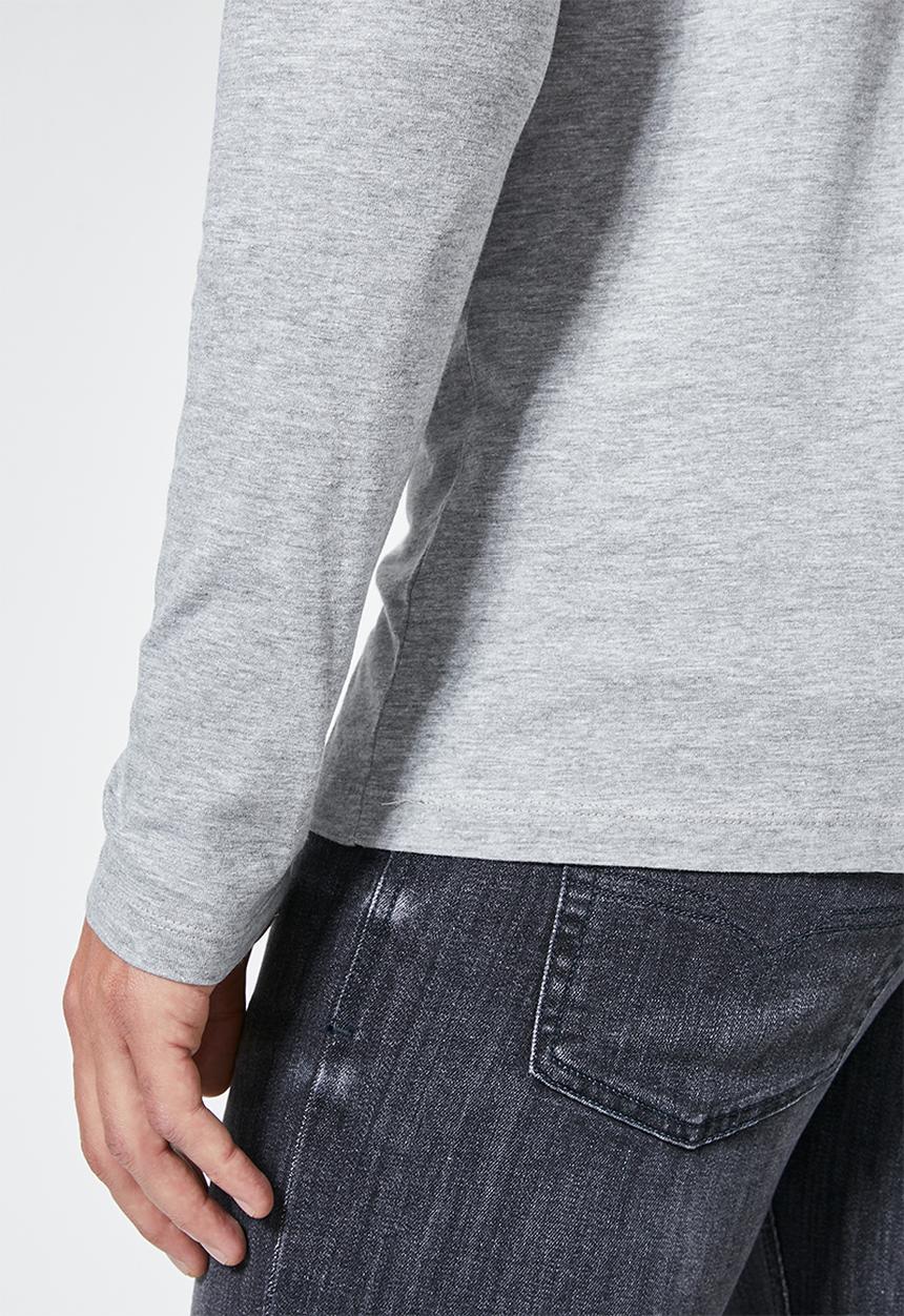 Superbalist - Plain long sleeve crew neck tee - grey