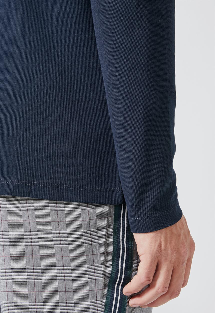 Superbalist - Pique slim fit golfer - navy
