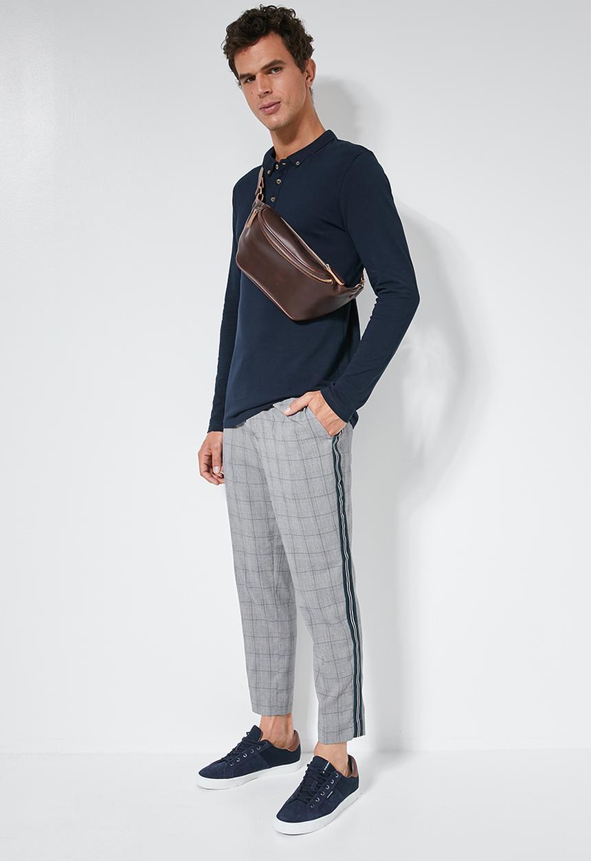 Superbalist - Pique slim fit golfer - navy