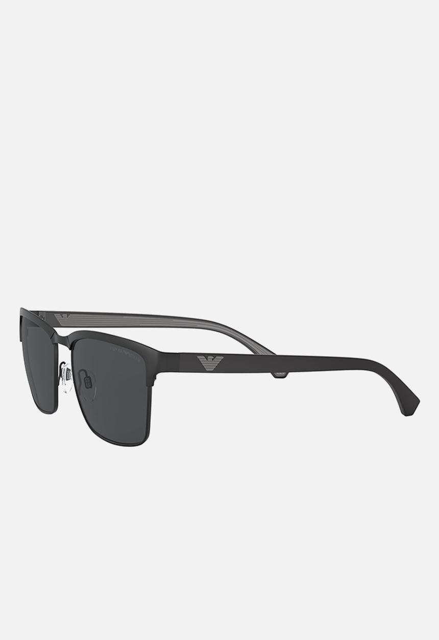 Emporio Armani - Rectangle frame sunglasses  - black