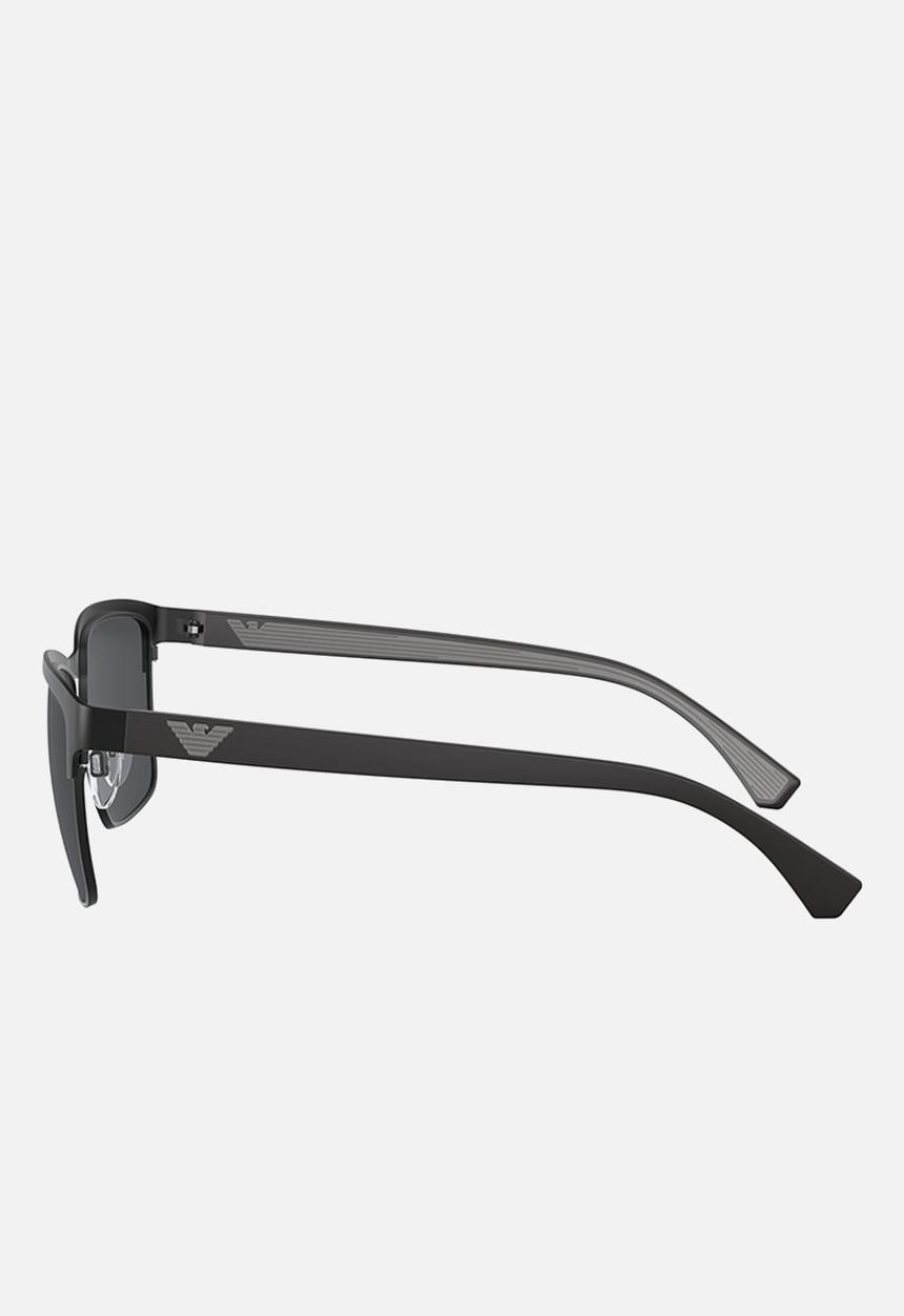 Emporio Armani - Rectangle frame sunglasses  - black