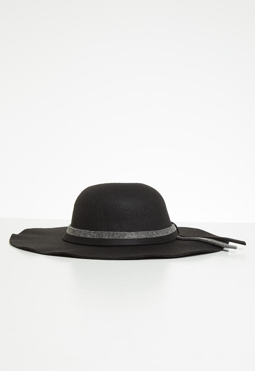 Superbalist - Alba fedora hat- black/charcoal
