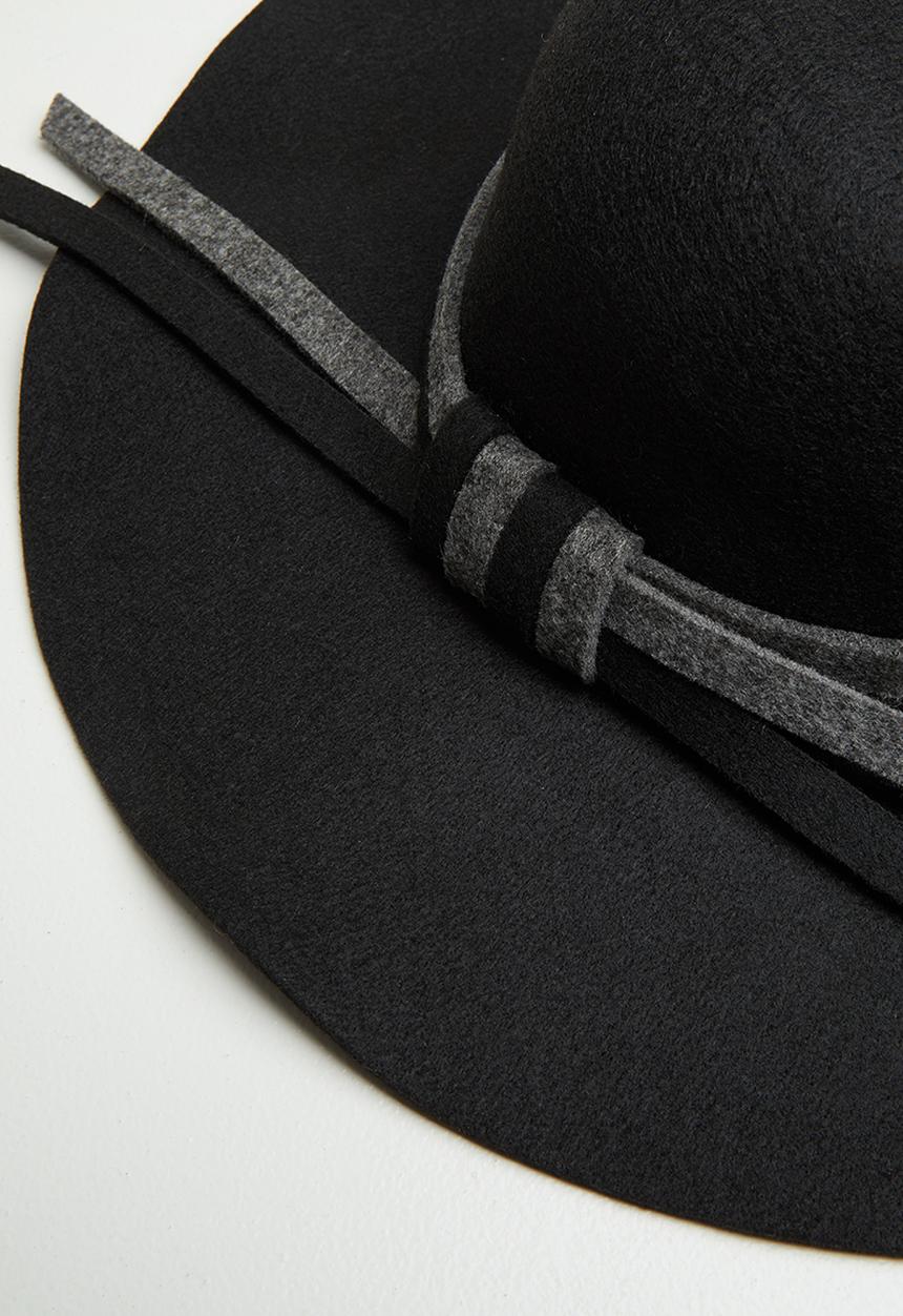 Superbalist - Alba fedora hat- black/charcoal