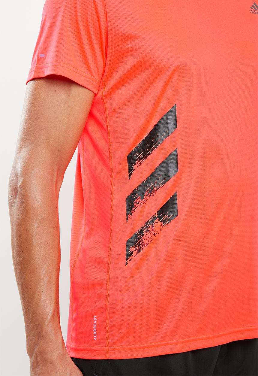 adidas Performance - Run it tee - solar red 