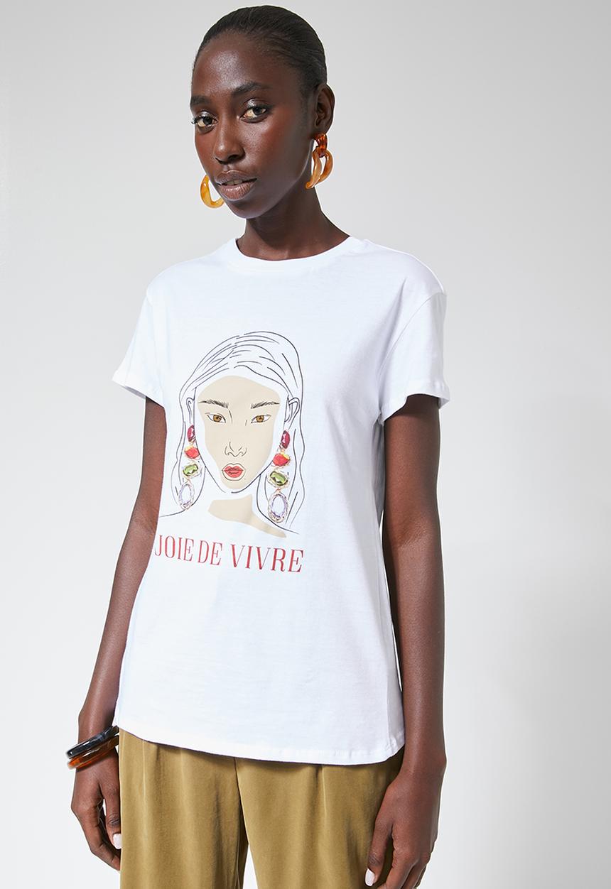 Superbalist - Printed tee - white 