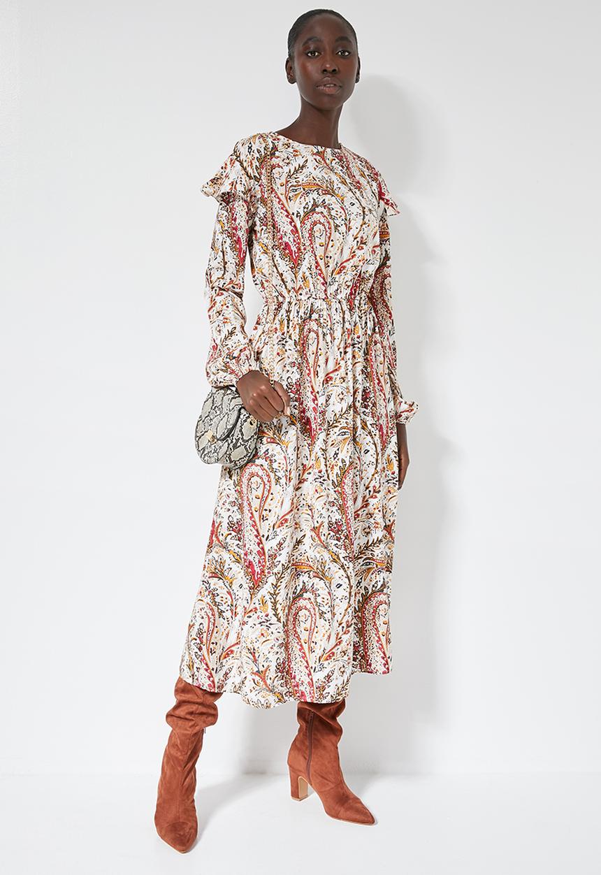 Superbalist - Flounce detail maxi dress - multi