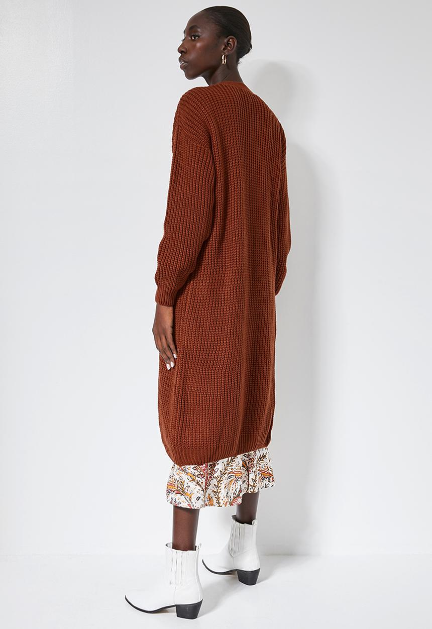 Superbalist - Midi coatigan - rust