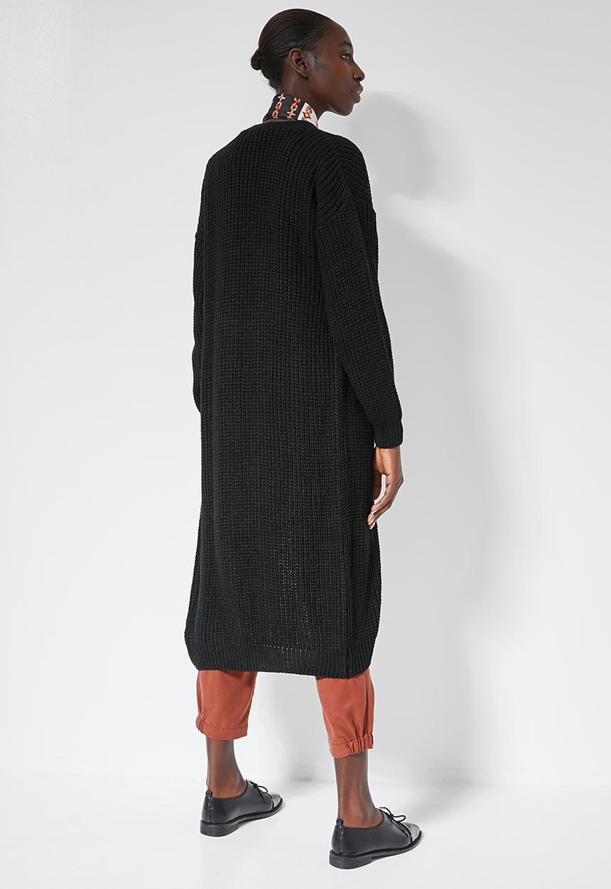 Superbalist - Midi coatigan - black