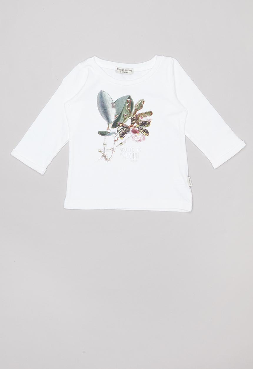 Sticky Fudge - Long sleeve T-shirt - white