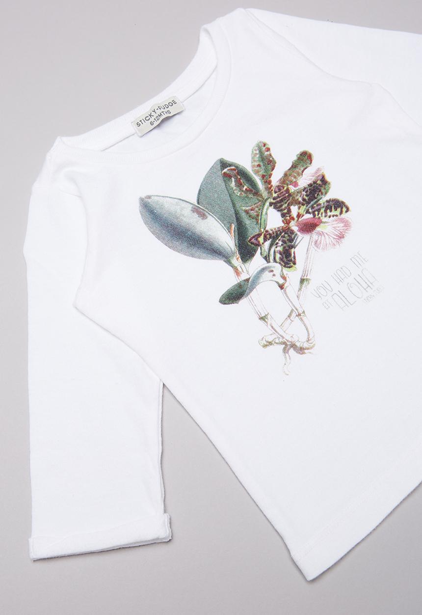 Sticky Fudge - Long sleeve T-shirt - white