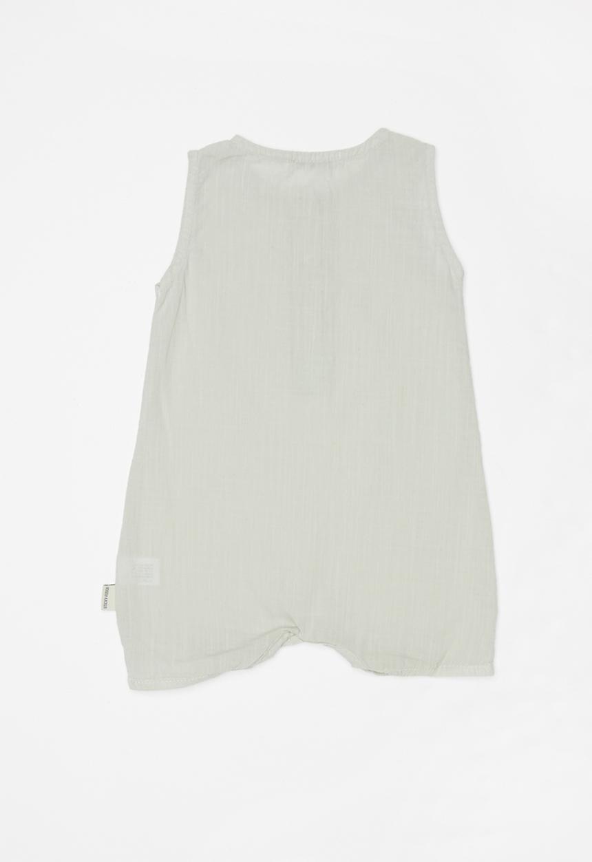 Sticky Fudge - Denim sleeveless romper - green 