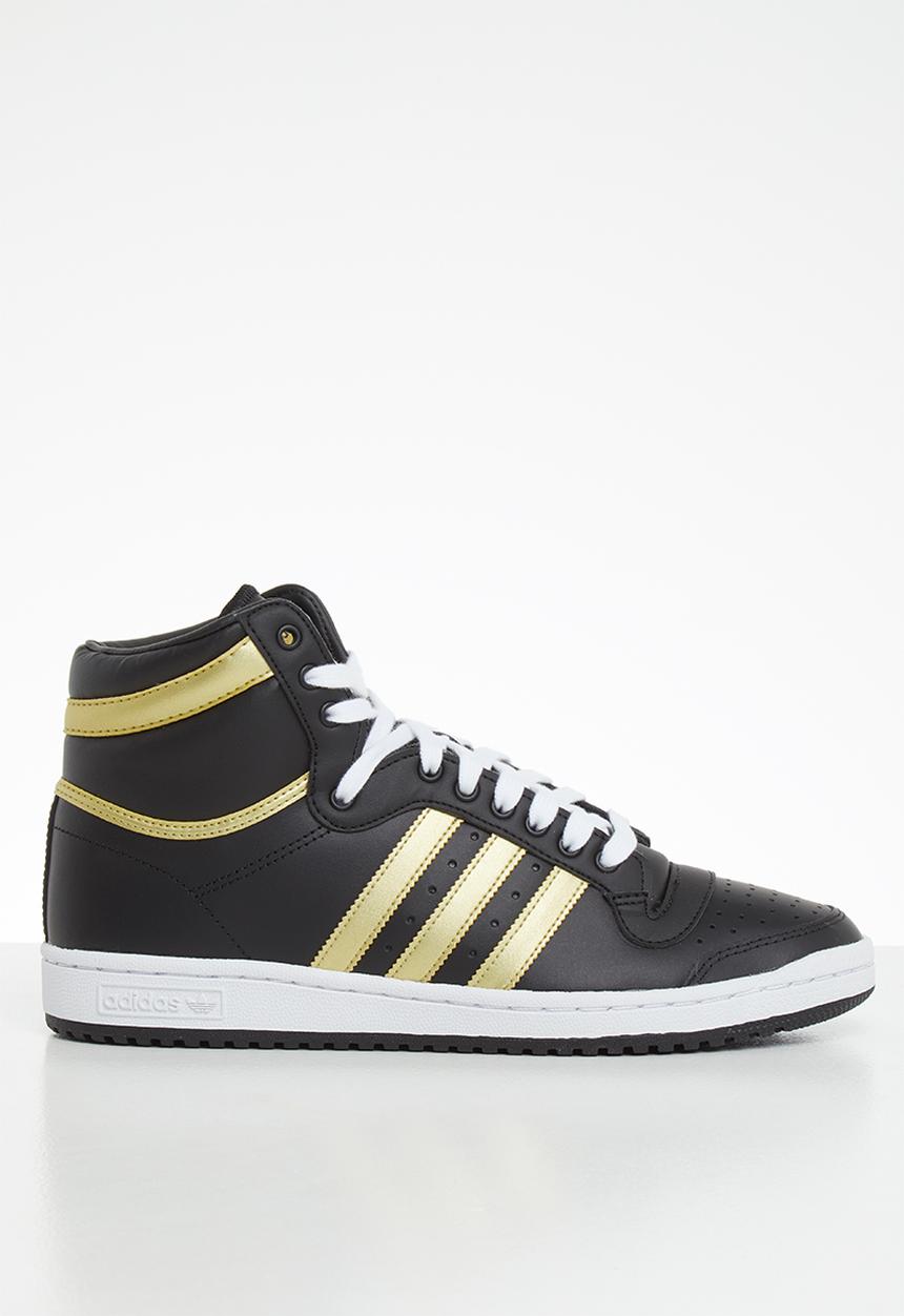 adidas Originals - Top Ten Hi  - core black /gold met / ftwr white