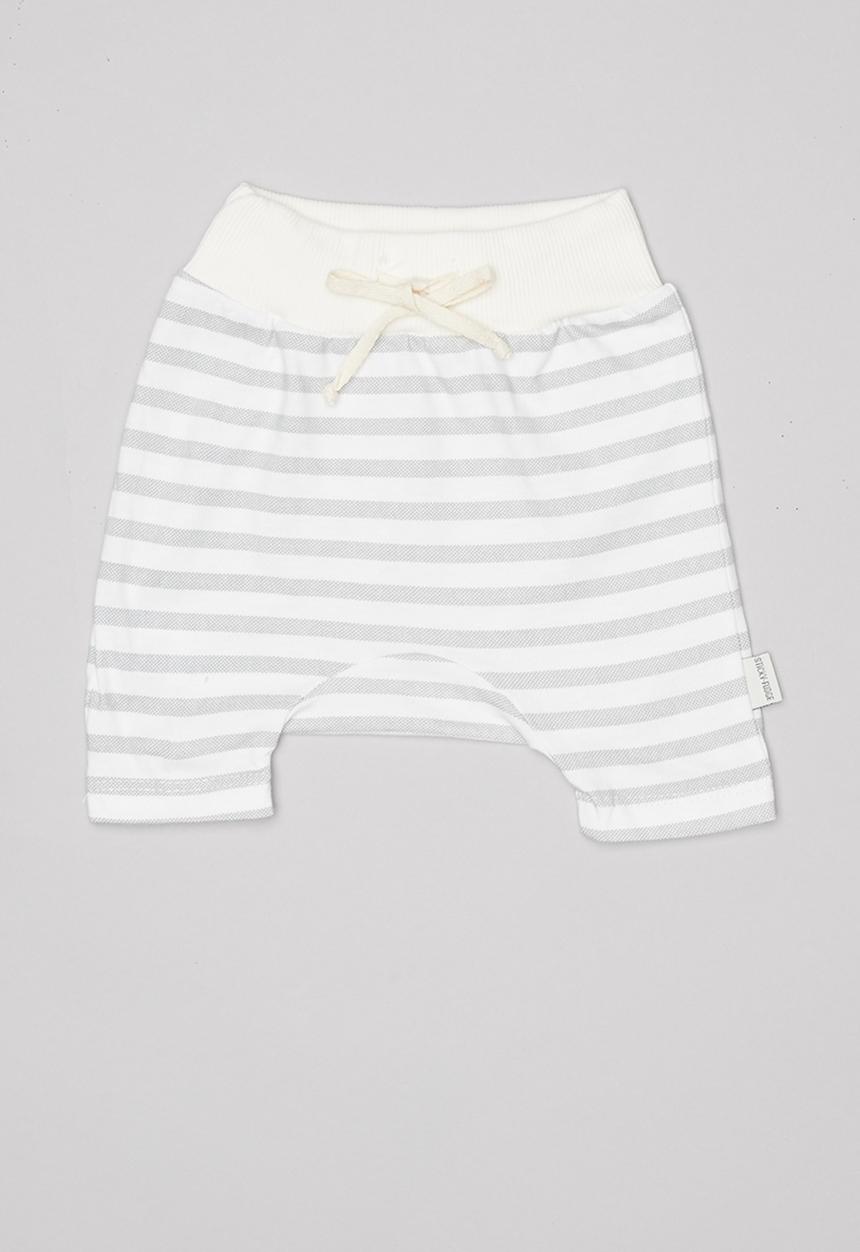 Sticky Fudge - Stripe bum pants - grey