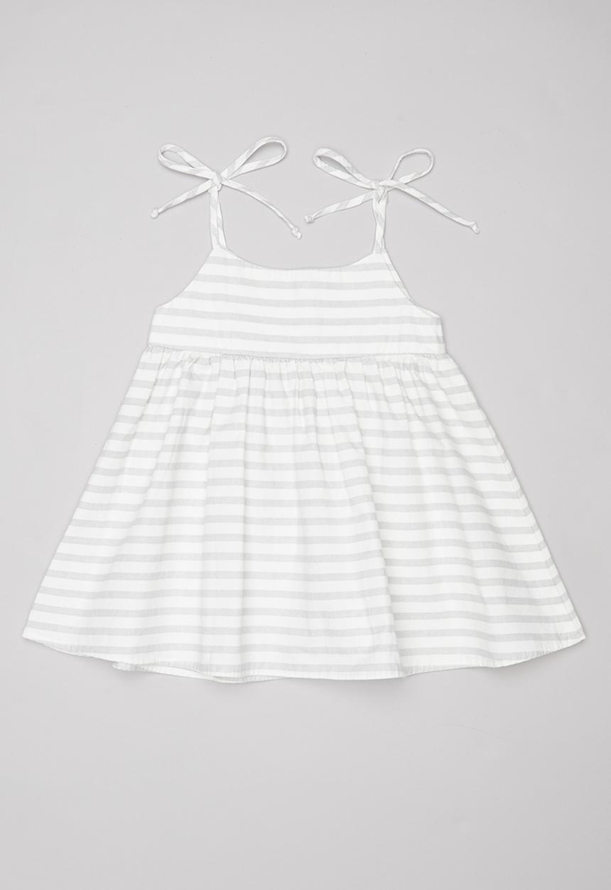 Sticky Fudge - Stripe summer dress - grey