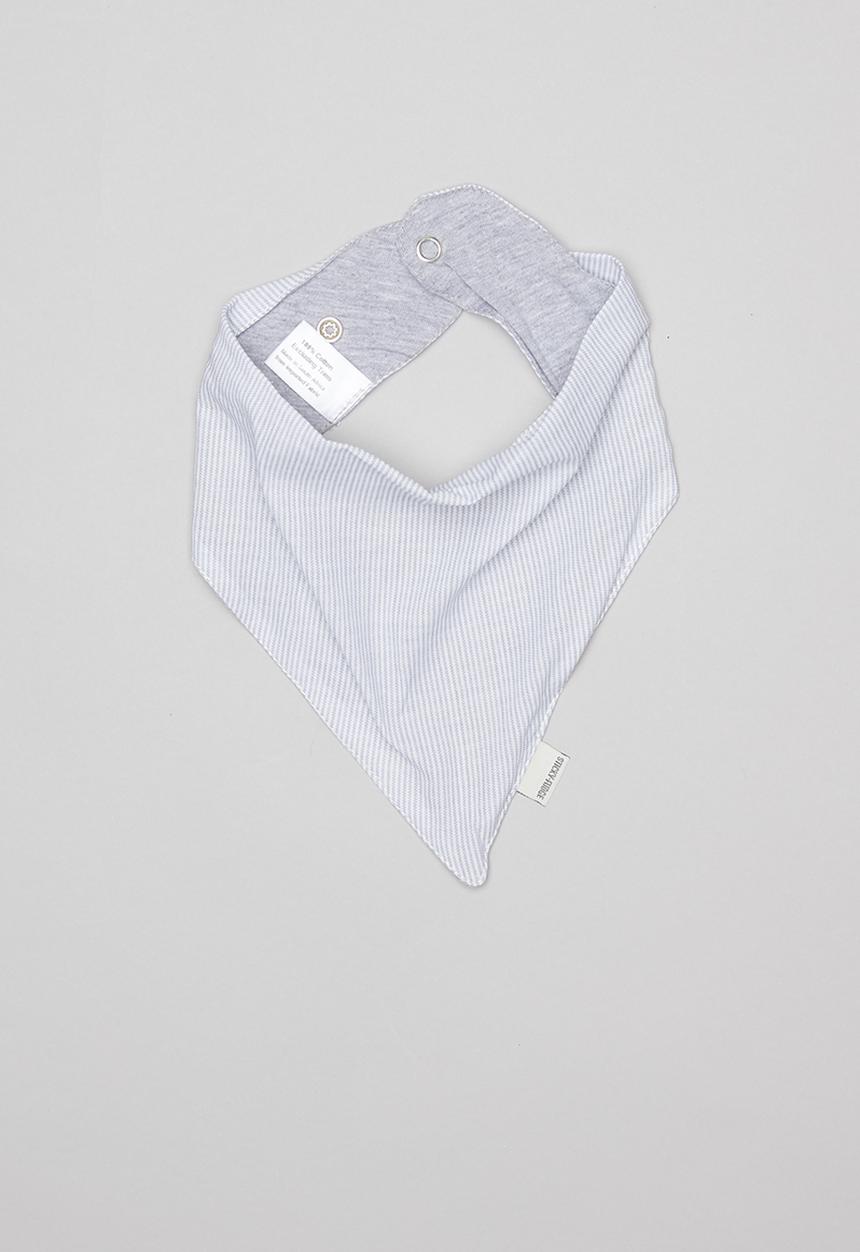 Sticky Fudge - Fine stripe kite bib - white & blue