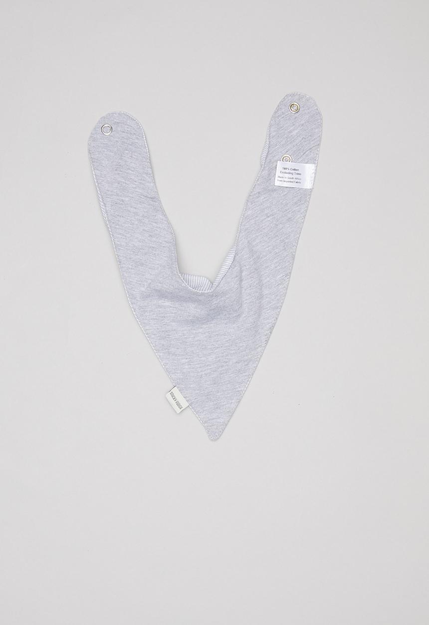 Sticky Fudge - Fine stripe kite bib - white & blue